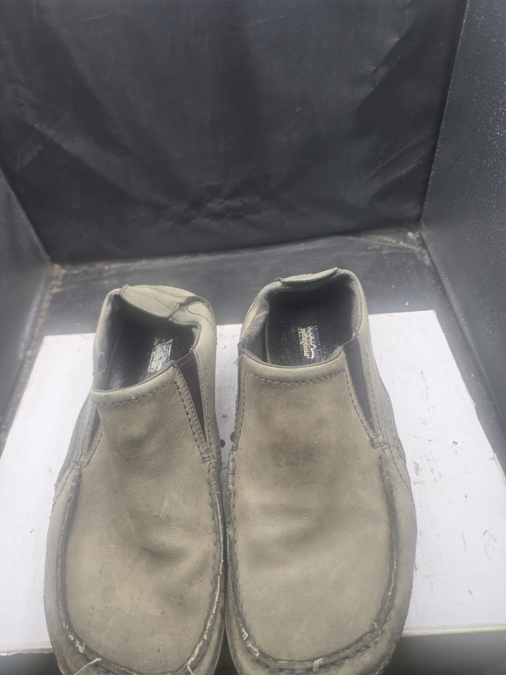 Patagonia Olive Green Slip-On Moccasin Loafers